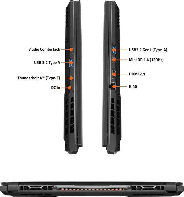 Alt view image 7 of 7 - Aorus 17H Gaming Laptop Intel Core i7-13700H NVIDIA GeForce RTX 4080 16GB Memory 1TB SSD 17.3" FHD Windows 11 Home (BXF-74US554SH)