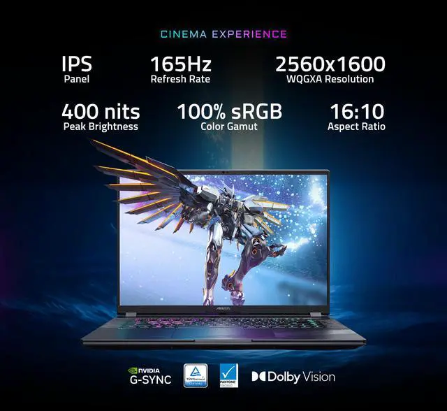 Alt view image 14 of 16 - GIGABYTE - AORUS ELITE 16 Gaming Laptop - 165Hz 2560x1600 WQXGA - NVIDIA GeForce RTX 5070 - Intel Core Ultra 9 275HX - 2TB SSD with 32GB DDR5 RAM - Windows 11 Home AD (AORUS ELITE 16 BWHC3USC65SH)