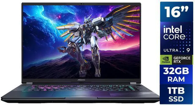 Main image of GIGABYTE AORUS ELITE 16 Gaming Laptop - 165Hz 2560x1600 WQXGA - NVIDIA GeForce RTX 5070 - Intel Core Ultra 9 275HX - 1TB SSD with 32GB DDR5 RAM - Windows 11 Home AD