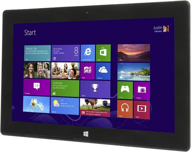 Alt view image 2 of 6 - Microsoft Surface Pro P6T-0002 Intel Core i5 4GB Memory 128GB SSD, WIFI, 10.6” HD Touchscreen Tablet, Windows 8 Pro. Full 1 Year Microsoft Warranty