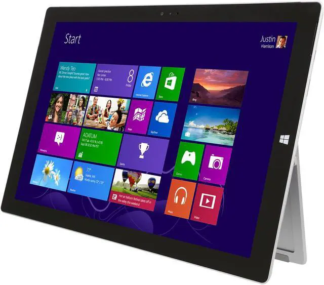 Alt view image 2 of 8 - Microsoft Surface Pro 3 4GB DDR3 Memory 128GB 12.0" 2160 x 1440 Certified Refurbished Tablet Windows 8.1 Pro Silver