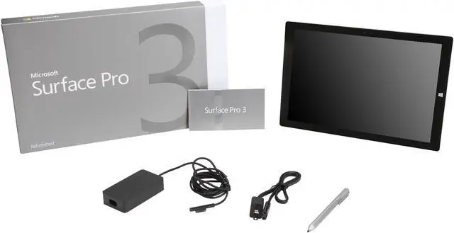 Alt view image 8 of 8 - Microsoft Surface Pro 3 with Intel Core i5-4300U 1.9 GHz (2.9 GHz Turbo), 12" Touchscreen, 4 GB RAM, 128 GB Storage, Surface Pen, Windows 8.1 Pro