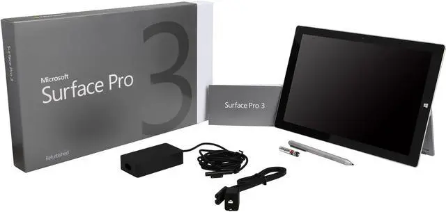Alt view image 8 of 8 - Microsoft Surface Pro 3 12" Tablet with Intel Core i3-4020Y 1.5Ghz, 4GB RAM, 64GB SSD, Surface Pen, QHD 2160x1440, Windows 8.1 Pro