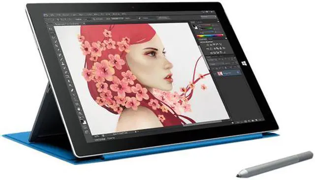 Alt view image 3 of 13 - Microsoft Surface Pro 3 Intel Core i5 CPU 4 GB RAM 128 GB Storage 12.0" Tablet PC MQ2-00001