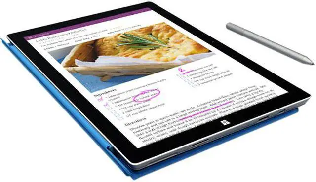 Alt view image 5 of 13 - Microsoft Surface Pro 3 Intel Core i5 CPU 4 GB RAM 128 GB Storage 12.0" Tablet PC MQ2-00001
