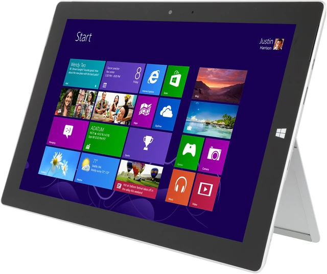 Alt view image 2 of 7 - Microsoft Surface 3 2GB Memory 64GB SSD 10.8" 1920 x 1080 Tablet - Grade A Windows 8.1 Silver