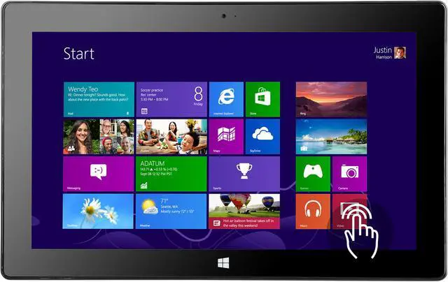 Main image of Microsoft Surface Pro 2 4GB Memory 128GB SSD 10.6" 1920 x 1080 Tablet Windows 8.1 Pro Dark Titanium