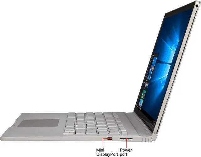 Alt view image 2 of 8 - Microsoft Surface Book SV9-00001 Ultrabook Intel Core i5 6300U (2.40 GHz) 8 GB Memory 256 GB SSD Intel HD Graphics 520 13.5" 3000 x 2000 Touchscreen 5 MP Front / 8 MP Rear Camera Windows 10 Pro 64-Bit Bundle With Pen