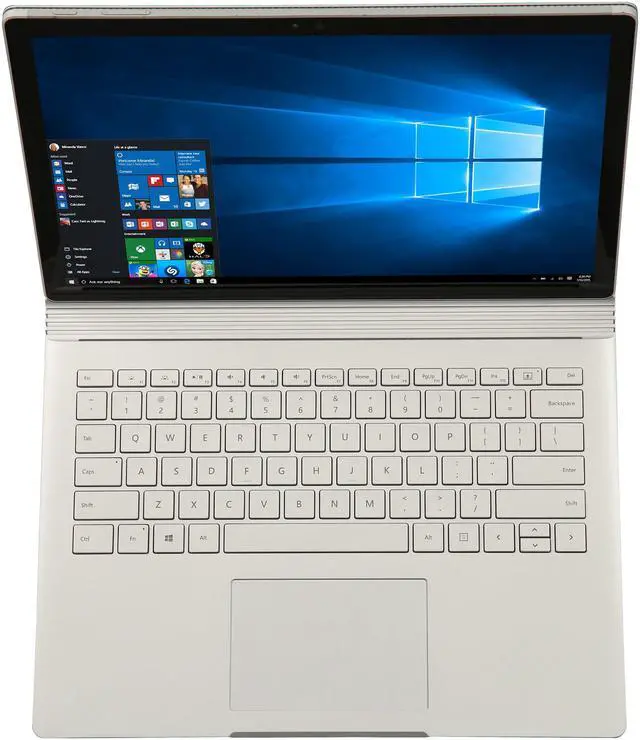 Alt view image 6 of 8 - Microsoft Surface Book SV9-00001 Ultrabook Intel Core i5 6300U (2.40 GHz) 8 GB Memory 256 GB SSD Intel HD Graphics 520 13.5" 3000 x 2000 Touchscreen 5 MP Front / 8 MP Rear Camera Windows 10 Pro 64-Bit Bundle With Pen