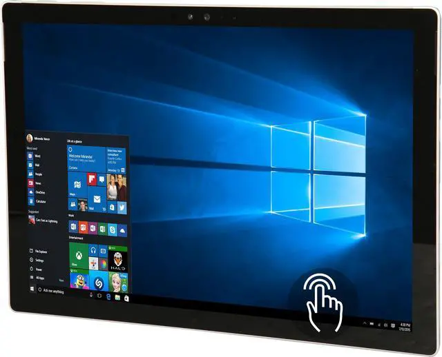 Main image of Microsoft Surface Intel Core i5-6300U 4GB Memory 128 GB SSD Intel HD Graphics 520 12.3" Touch Screen 2736 x 1824 Detachable 2-in-1 Tablet Windows 10 Pro Surface Pro 4