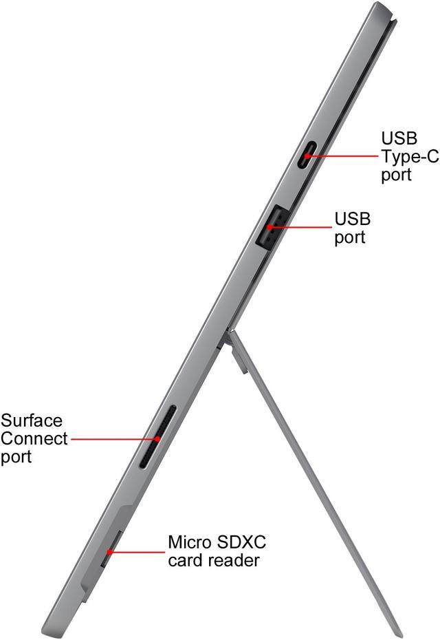 Alt view image 8 of 10 - Microsoft Surface Pro 7 - 12.3" Touch-Screen - Intel Core i7 - 16 GB Memory - 512 GB Solid State Drive (Latest Model) - Platinum