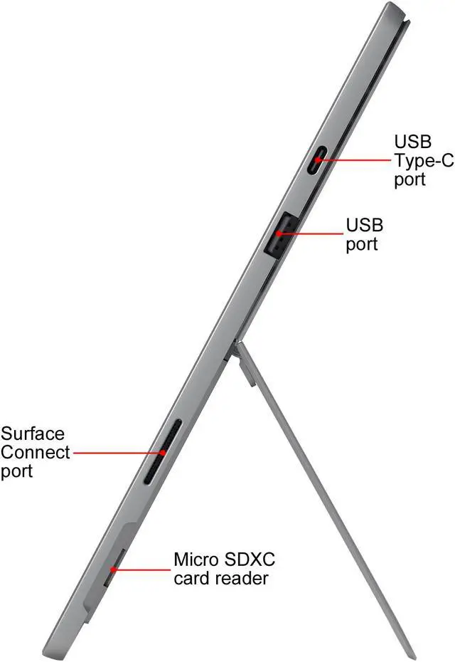 Alt view image 8 of 10 - Microsoft Surface Pro 7 - 12.3" Touch-Screen - Intel Core i7 - 16 GB Memory - 1 TB Solid State Drive (Latest Model) - Platinum