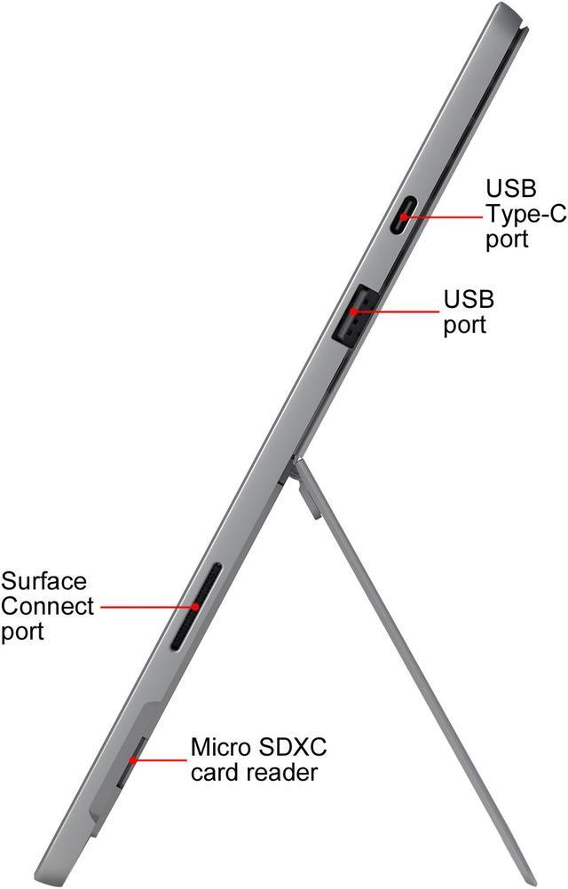Alt view image 7 of 9 - Microsoft Surface Pro 7 - 12.3" Touch-Screen - Intel Core i5 - 8 GB Memory - 256 GB Solid State Drive (Latest Model) - Platinum