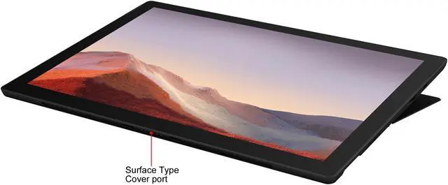 Alt view image 10 of 10 - Microsoft - Surface Pro 7 - 12.3" Touch Screen - Intel Core i5 - 8 GB Memory - 256 GB SSD - Matte Black - Bundle with Surface Pro Type Cover