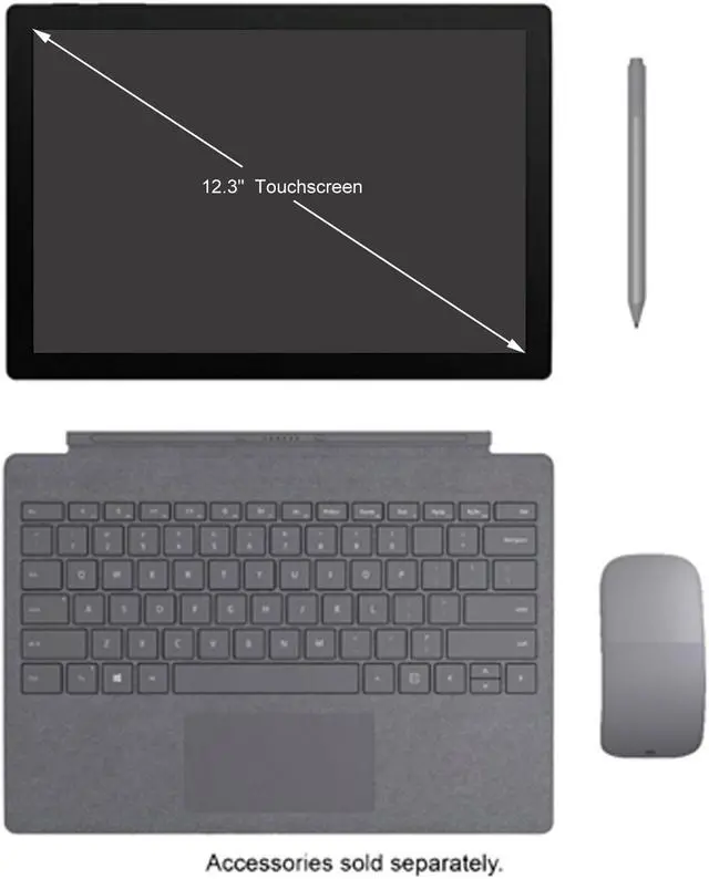 Alt view image 6 of 6 - Microsoft Surface Pro 7 PWG-00003 2-in-1 Intel Core i7 10th Gen 1065G7 (1.30 GHz) 16 GB RAM 256 GB SSD 12.3" Touchscreen 2736 x 1824 Windows 10 Home Matte Black (Microsoft Certified Refurbished)