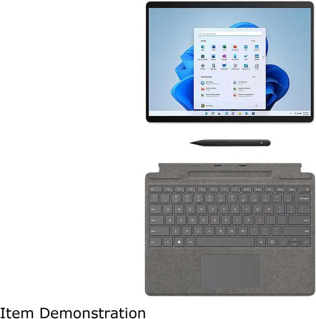 Alt view image 9 of 10 - Microsoft Surface Pro X 16GB Memory 512 GB SSD Adreno 690 13.0" 10 point multi-touch 2880 x 1920 Detachable 2-in-1 Laptop Windows 11 Home on ARM E8R-00001