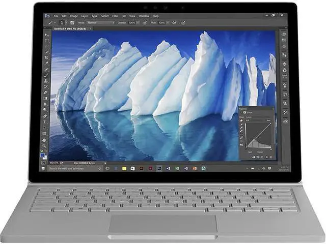 Main image of Microsoft Intel Core i7-6600U 16GB Memory 512GB SSD NVIDIA GeForce Graphics 13.5" Touch Screen 3000 x 2000 Detachable Grade A 2-in-1 Laptop Windows 10 Pro 64-bit Surface Book
