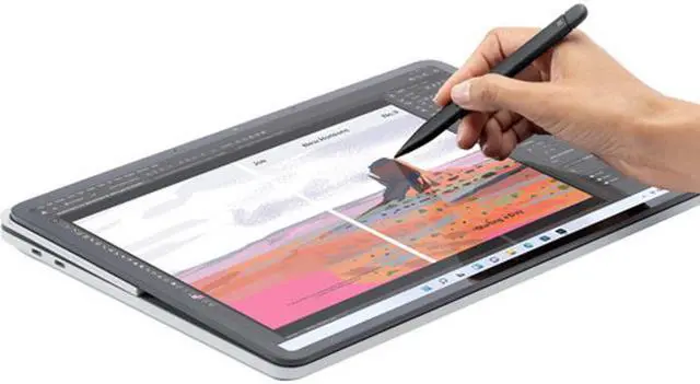 Alt view image 7 of 8 - Microsoft Surface Laptop Studio 14.4" Touchscreen 2 in 1 Notebook - 2400 x 1600 - Intel Core i5 11th Gen i5-11300H Quad-core (4 Core) - 16 GB RAM - 512 GB SSD - Platinum - TAA Compliant