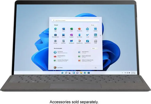 Alt view image 6 of 9 - Microsoft Surface Pro X Tablet | SQ2 1.80GHz, 16GB RAM, 512GB SSD, 13" Touch, Windows 10 Pro, Platinum