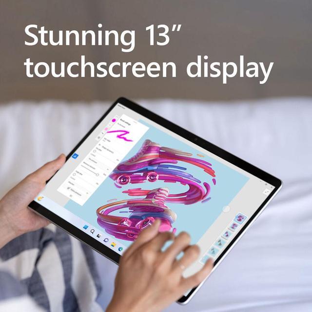 Alt view image 3 of 12 - Microsoft Surface Pro 9 For Business - 13" PixelSense Display - Intel Core i7 10-Core (12th Gen) - 16GB Memory - 512GB SSD - Windows 11 Pro - Platinum  QIY-00001