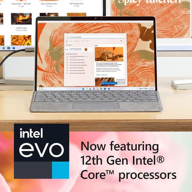 Alt view image 9 of 12 - Microsoft Surface Pro 9 For Business - 13" PixelSense Display - Intel Core i7 10-Core (12th Gen) - 16GB Memory - 512GB SSD - Windows 11 Pro - Platinum  QIY-00001