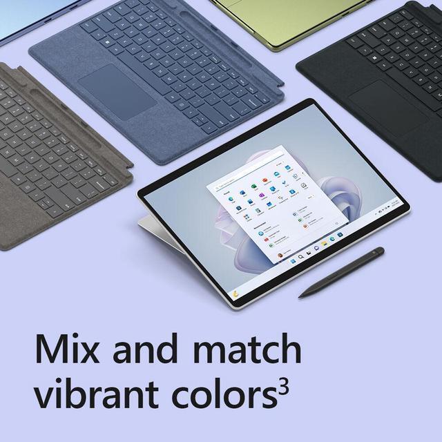 Alt view image 11 of 12 - Microsoft Surface Pro 9 For Business - 13" PixelSense Display - Intel Core i7 10-Core (12th Gen) - 16GB Memory - 512GB SSD - Windows 11 Pro - Platinum  QIY-00001