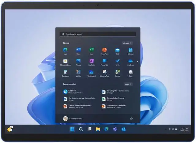 Alt view image 2 of 15 - Microsoft Surface Pro 9 For Business - 13" PixelSense Display - Intel Core i7 10-Core (12th Gen) - 16 GB RAM - 512GB SSD - Windows 11 Pro - Sapphire  QIY-00033