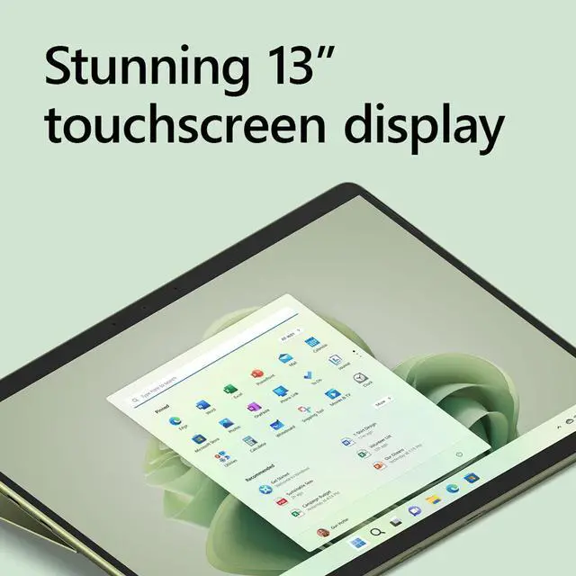 Alt view image 3 of 9 - Microsoft Surface Pro 9 For Business - 13" PixelSense Display - Core i7 12th Gen i7-1265U Deca-core (10 Core) 1.80 GHz - 16 GB RAM - 512 GB SSD - Windows 11 Pro - Forest QIY-00049