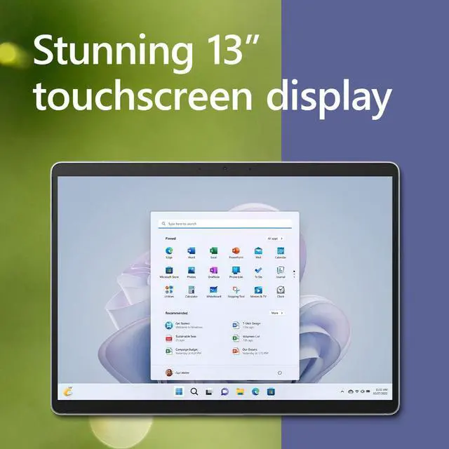 Alt view image 3 of 8 - Microsoft Surface Pro 9 For Business - 13" PixelSense Display - Microsoft SQ3 Processor - 16GB RAM - 256GB SSD - Windows 11 Pro - (Wi-Fi + 5G) - Platinum  RW8-00001