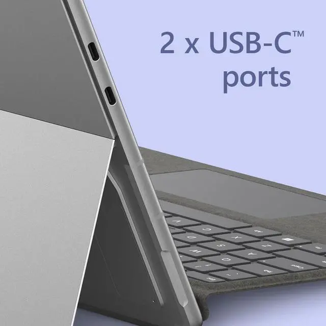Alt view image 6 of 8 - Microsoft Surface Pro 9 For Business - 13" PixelSense Display - Microsoft SQ3 Processor - 16GB RAM - 256GB SSD - Windows 11 Pro - (Wi-Fi + 5G) - Platinum  RW8-00001