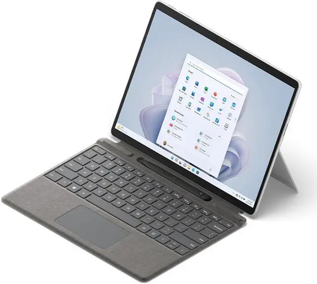 Alt view image 2 of 11 - Microsoft Surface Pro 9 For Business - 13" PixelSense Display - Intel Core i7 12th Gen - 32GB Memory - 1 TB SSD - Intel Iris Xe Graphics - Windows 11 Pro - Platinum  QLQ-00001