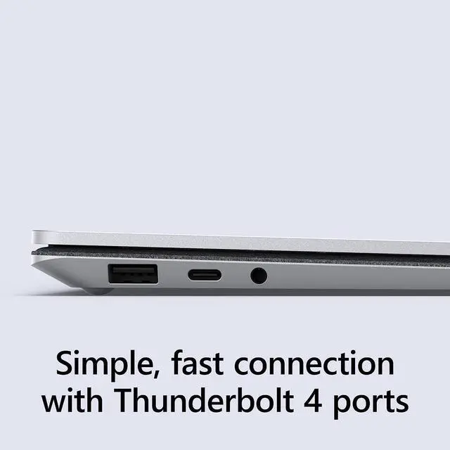 Alt view image 5 of 10 - Microsoft Surface Laptop 5 13.5" Touchscreen Notebook - 2256 x 1504 - Intel Core i5 12th Gen i5-1245U - Intel Evo Platform - 16 GB RAM - 256 GB SSD - Platinum - TAA Compliant - Intel Chip - Win 10 Pro
