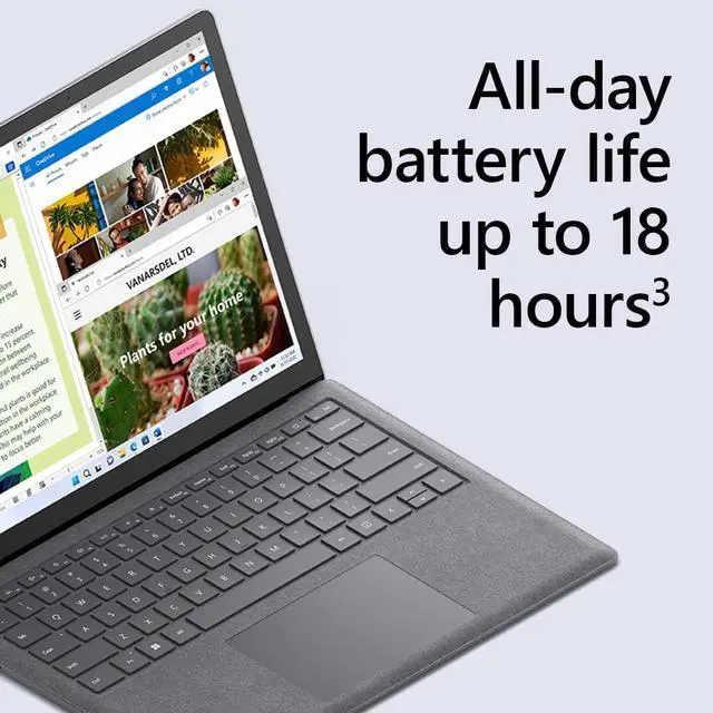Alt view image 7 of 10 - Microsoft Surface Laptop 5 13.5" Touchscreen Notebook - 2256 x 1504 - Intel Core i5 12th Gen i5-1245U - Intel Evo Platform - 16 GB RAM - 256 GB SSD - Platinum - TAA Compliant - Intel Chip - Win 10 Pro
