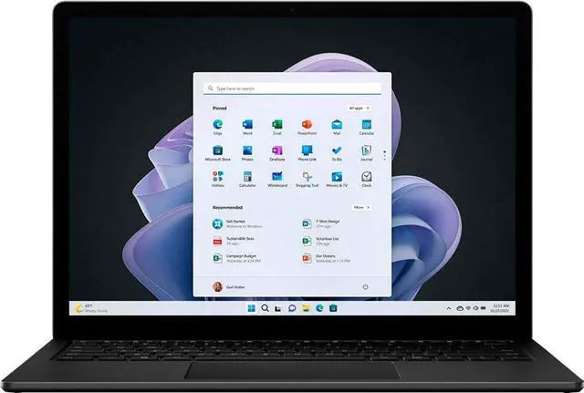 Alt view image 2 of 11 - Microsoft Surface Laptop 5 15" Touchscreen Notebook - 2496 x 1664 - Intel Core i7 12th Gen i7-1265U - Intel Evo Platform - 16 GB RAM - 512 GB SSD - Matte Black - TAA Compliant - Intel Chip Win 10 Pro