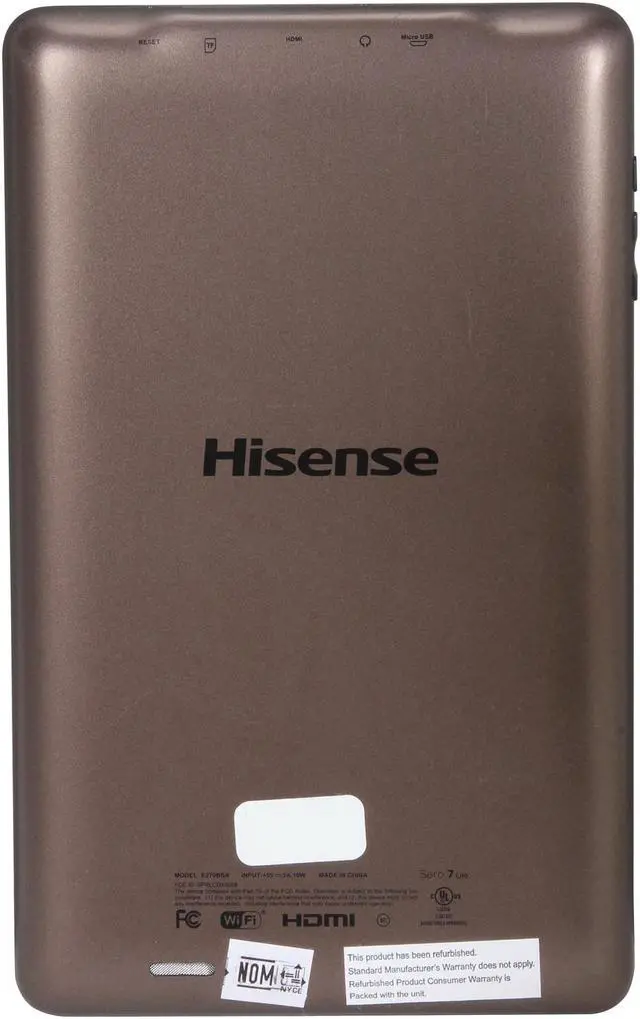 Alt view image 4 of 8 - Hisense Sero 7 LT E270BSA Tablet PC - nVIDIA Tegra 3 1.6 GHz Processor - 1 GB RAM - 4 GB Storage - 7.0-inch Display - Android 4.1.1
