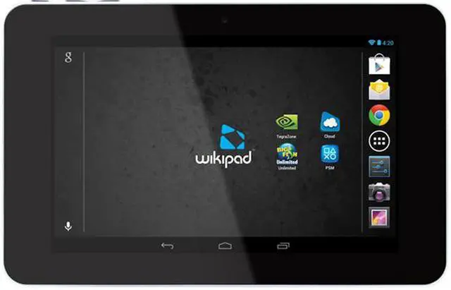 Alt view image 4 of 6 - Wikipad WIKIPAD 7 1GB DDR3 Memory 7.0" 1280 x 800 WP005 7.0 Tablet With Game Controller Combo Android 4.1 (Jelly Bean)