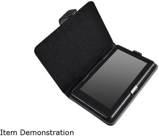Alt view image 3 of 4 - Insten 1901818 Folio Stand Leather Case for 7-inch tablet, Black - OEM