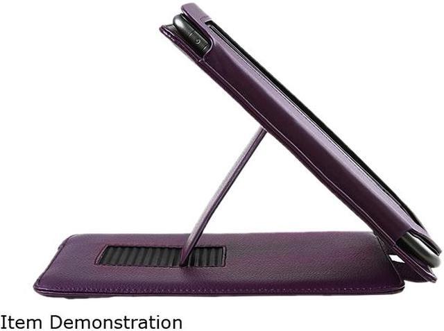Alt view image 3 of 4 - Insten 1901702 Folio Stand Leather Case for Barnes & Noble Nook Color / Nook Tablet, Purple - OEM