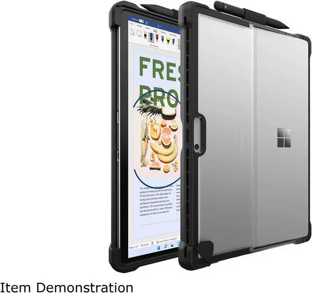 Alt view image 2 of 3 - OtterBox Black Crystal (Clear/Black) Symmetry Series Studio Microsoft Surface Pro 8 Case Model 77-84993