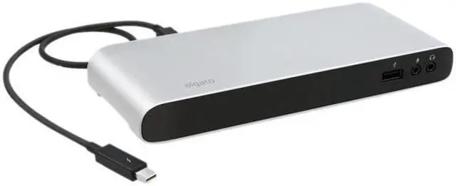 Alt view image 3 of 9 - Elgato Thunderbolt 2 Dock with Thunderbolt Cable, 4K and Dual Display Support