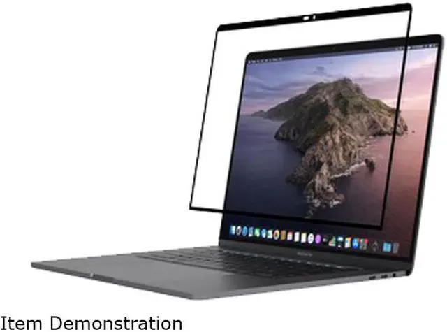 Alt view image 2 of 9 - Moshi iVisor Washable Screen Protector Black (Clear/Matte) for MacBook Pro 16 99MO040912