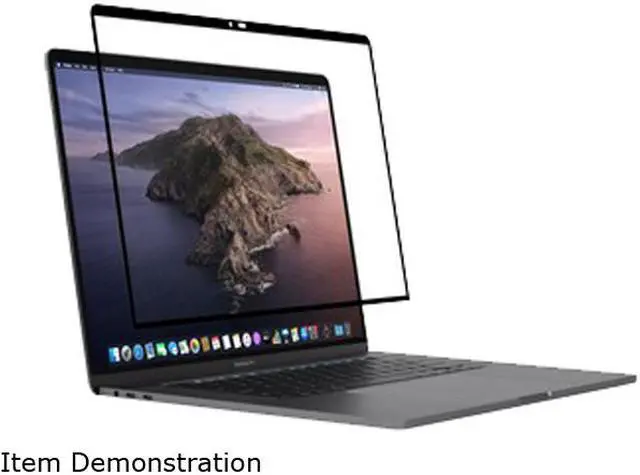 Alt view image 3 of 9 - Moshi iVisor Washable Screen Protector Black (Clear/Matte) for MacBook Pro 16 99MO040912