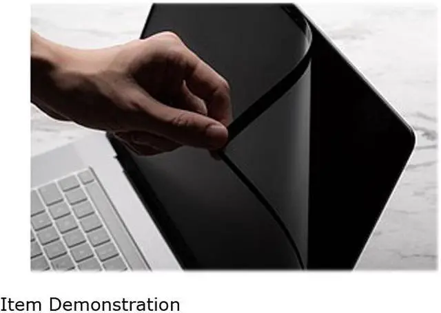 Alt view image 6 of 9 - Moshi iVisor Washable Screen Protector Black (Clear/Matte) for MacBook Pro 16 99MO040912