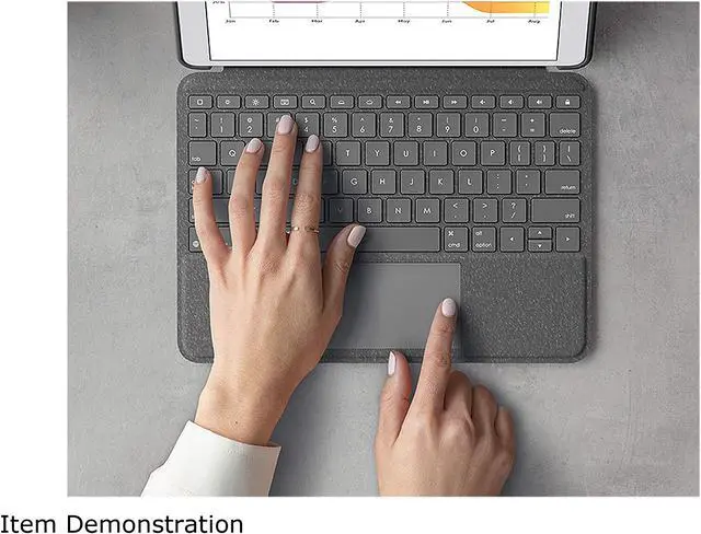 Alt view image 5 of 9 - Logitech iPad Case with Backlit Keyboard, Trackpad, and Smart Connector for iPad 7th Gen (2019), 8th Gen (2020) - (920-009608)