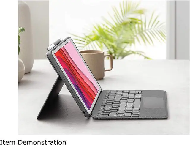 Alt view image 8 of 9 - Logitech iPad Case with Backlit Keyboard, Trackpad, and Smart Connector for iPad 7th Gen (2019), 8th Gen (2020) - (920-009608)