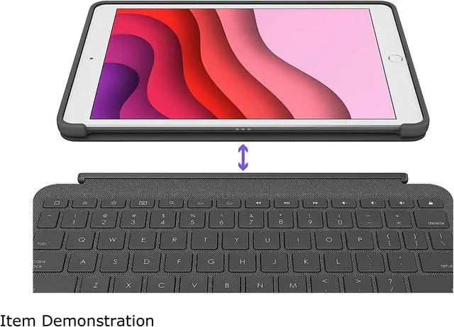 Alt view image 2 of 9 - Logitech iPad Case with Backlit Keyboard, Trackpad, and Smart Connector for iPad 7th Gen (2019), 8th Gen (2020) - (920-009608)