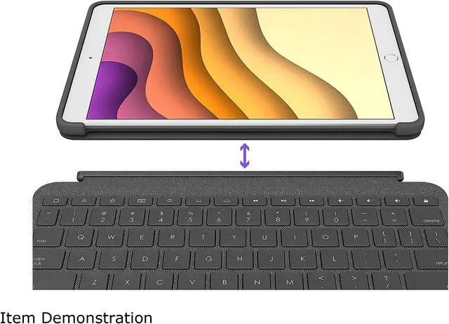 Alt view image 2 of 9 - Logitech iPad Case with Backlit Keyboard, Trackpad, and Smart Connector for iPad Air 3rd Gen (2019), iPad Pro 10.5 inch (2017) - (920-009610)
