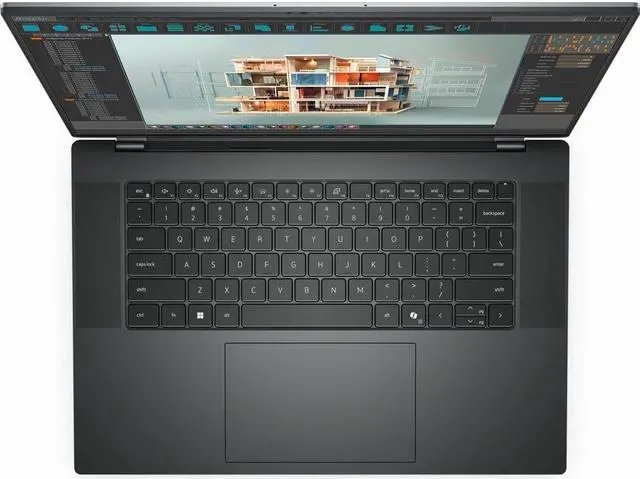 Alt view image 2 of 6 - Dell Precision 5000 5690 16" Mobile Workstation - Intel Core Ultra 7 165H - 32 GB - 512 GB SSD - Anodized Titan Gray - Windows 11 Pro - Front Camera/Webcam PRM5690W7XCG