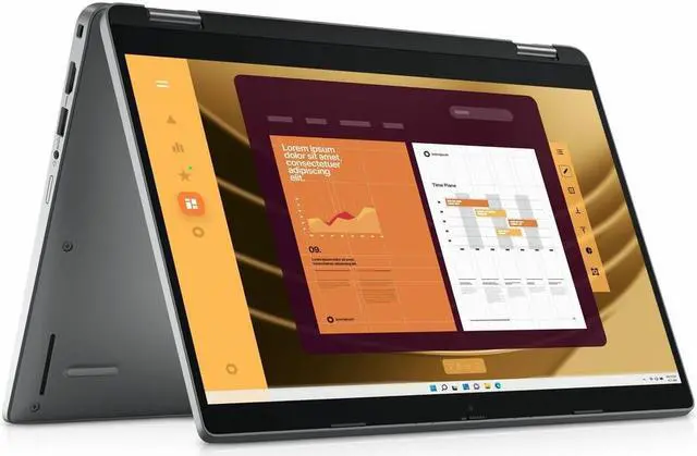 Alt view image 5 of 8 - Dell Latitude 5000 5350 13.3" Touchscreen Convertible 2 in 1 Notebook - Full HD - Intel Core Ultra 7 165U - 32 GB - 512 GB SSD - Gray - Windows 11 Pro - Front Camera/Webcam HWFV4