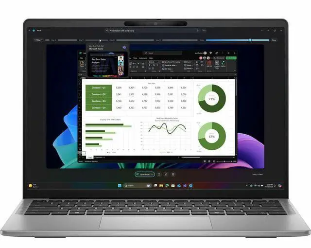Alt view image 2 of 7 - Dell Latitude 7455 14" Touchscreen Notebook - QHD+ - Qualcomm Snapdragon X Elite X1E-80-100 - 32 GB - 512 GB SSD - Front Webcam - 22 Hours Battery Run Time - Aluminum Titan Gray VYP9M